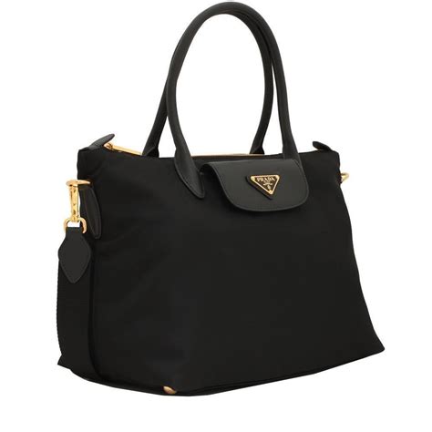 prada tessuto saffiano shopping tote with strap in black nero|prada saffiano lux tote bag.